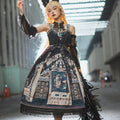 Pre-order [Set] Twilight Egyptian Lolita Shoulder Strap Jumpsuit + Halter Neck Blouse