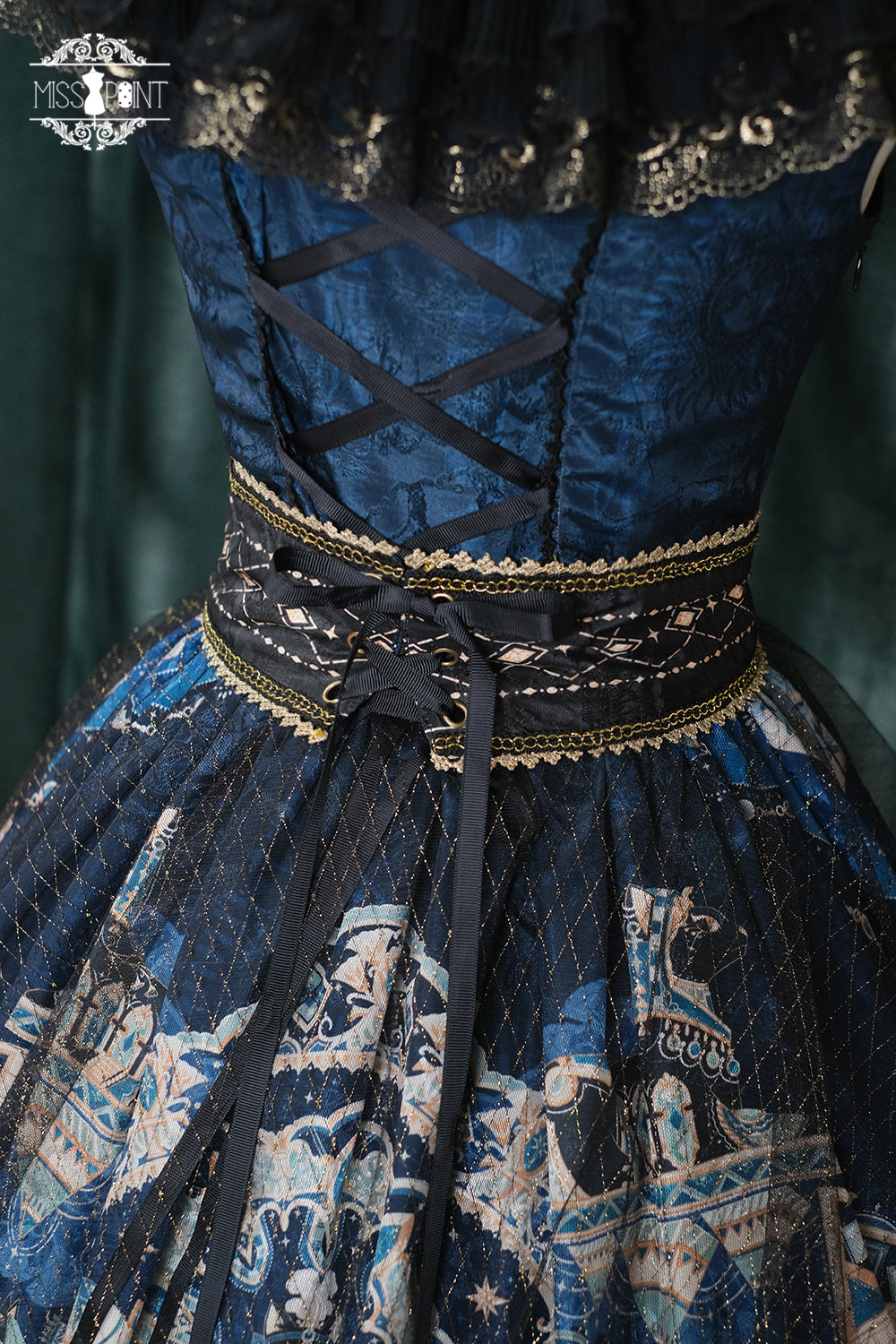 [Pre-order] Twilight Egyptian Lolita Frill Jumper Skirt