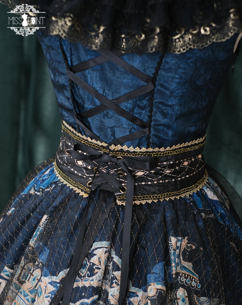 [Pre-order] Twilight Egyptian Lolita Frill Jumper Skirt