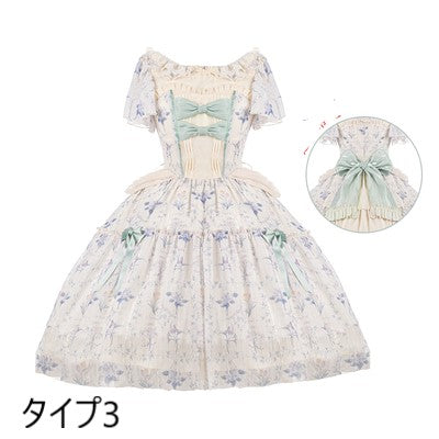 Summer Flower Wall Classical Dress All 3 types