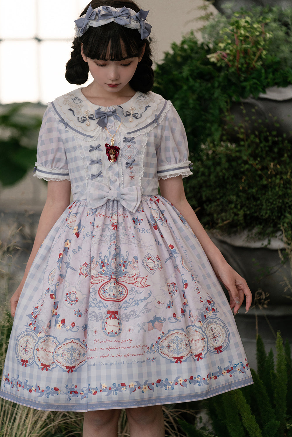 Porcelain Teaparty pastel dress