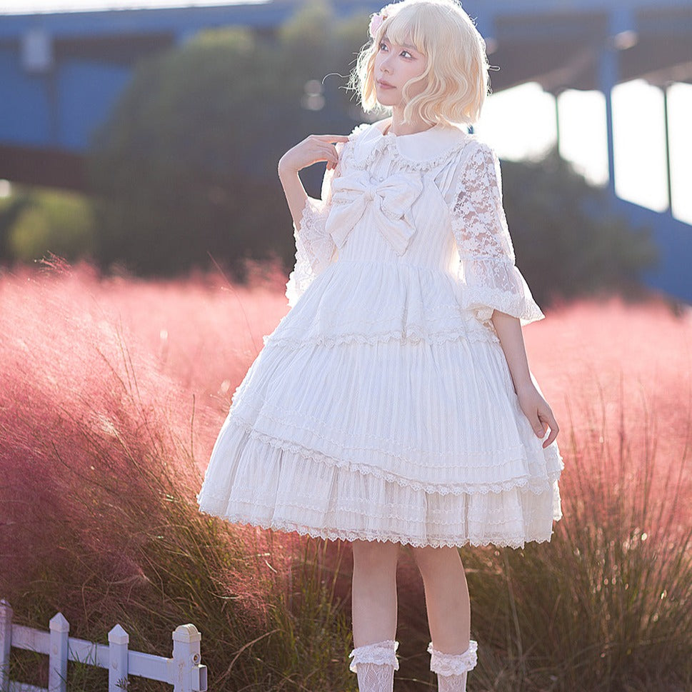 Tower of DawnJacquard cotton jumper skirt