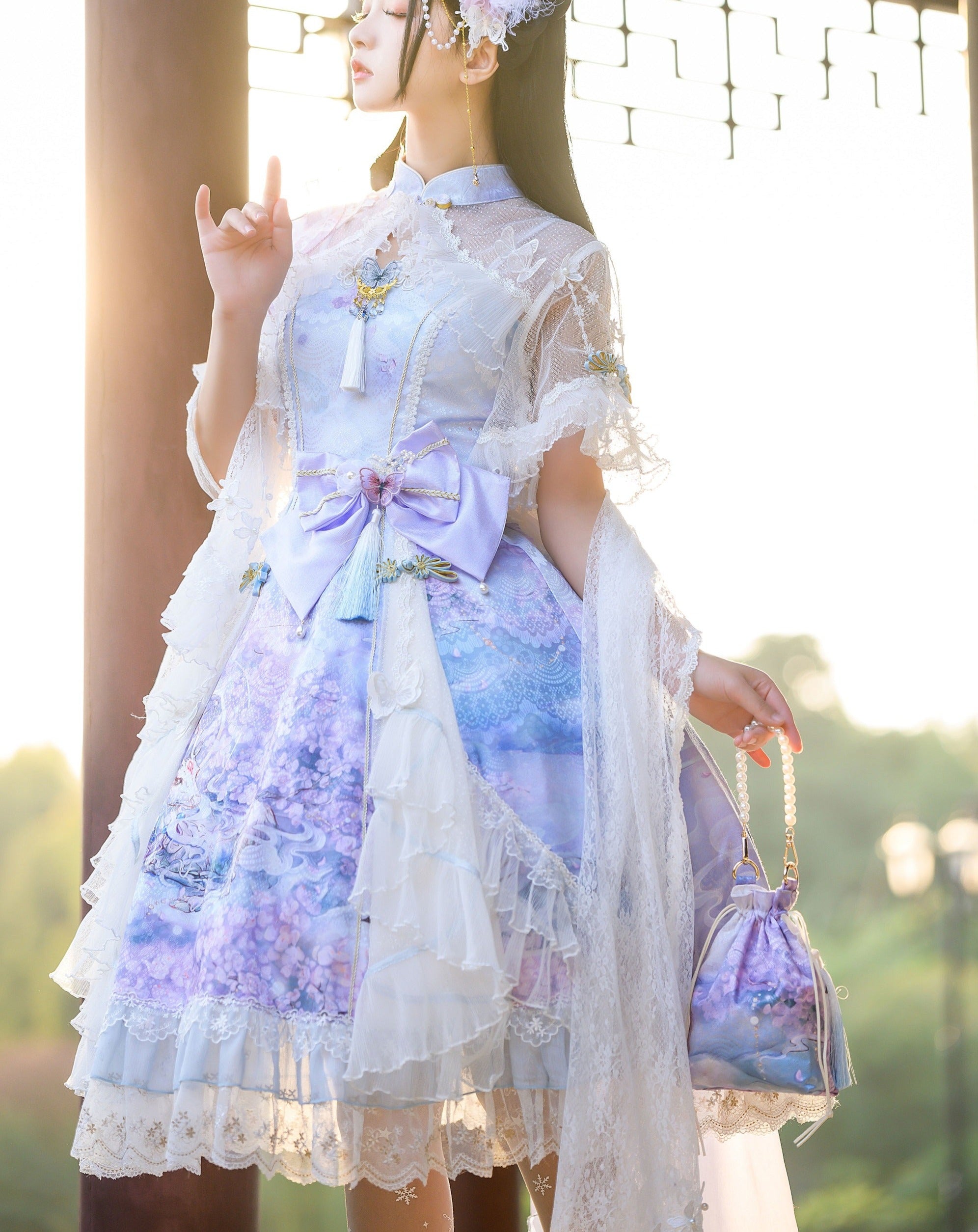 九色鹿 華ロリ プリンセスドレスフルセット
