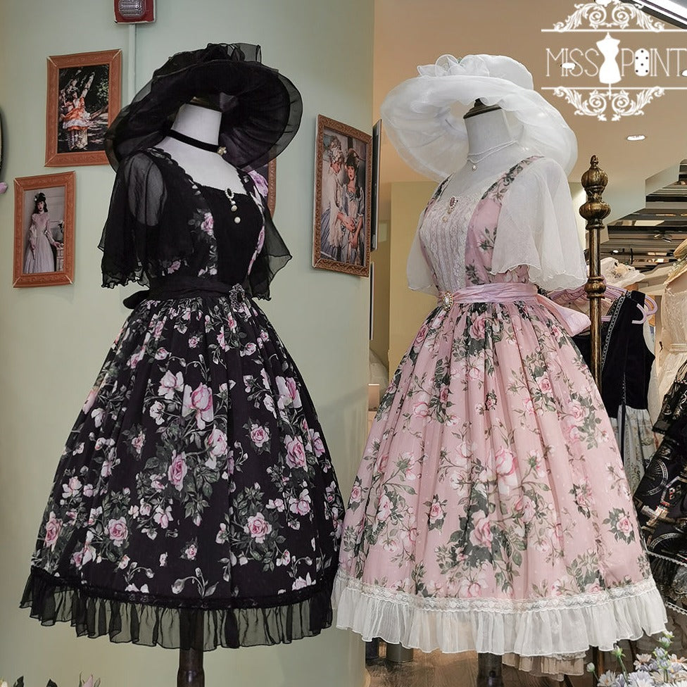 [Pre-order] Rose Garden Flying Sleeve Classic Lolita Dress
