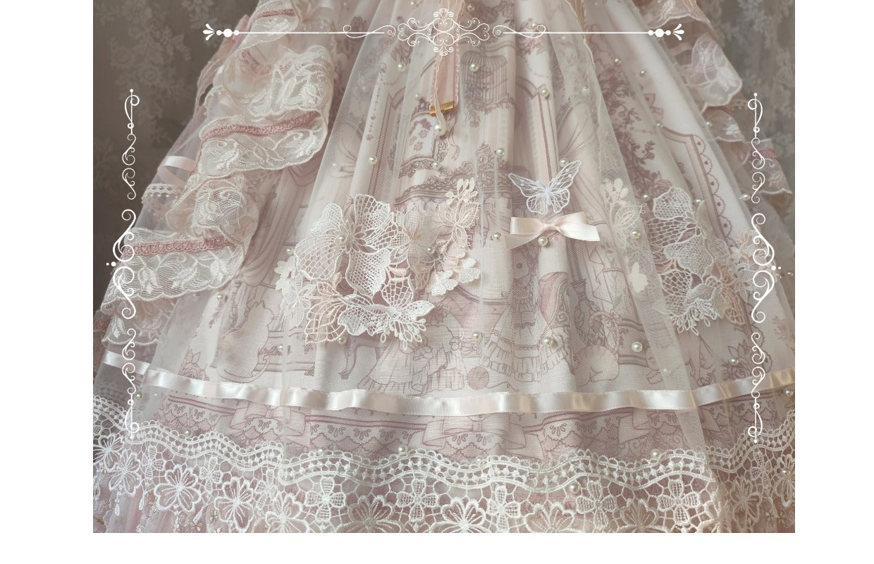 Territory of Sunset Ruffle and Lace Princess Dress