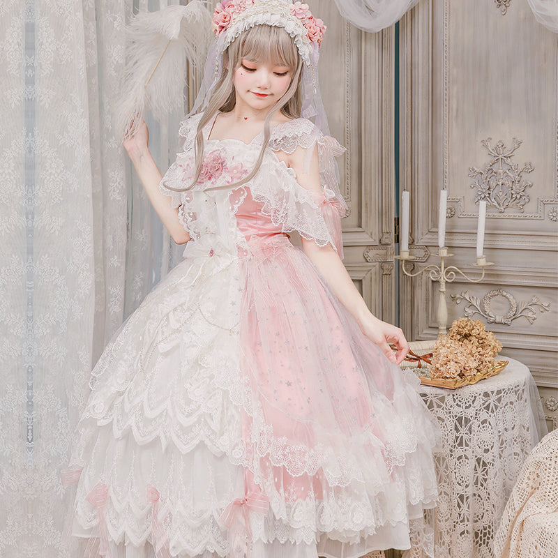 Brilliant Tea Party lace and ruffle princess dress