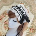 lace and ribbon headdress