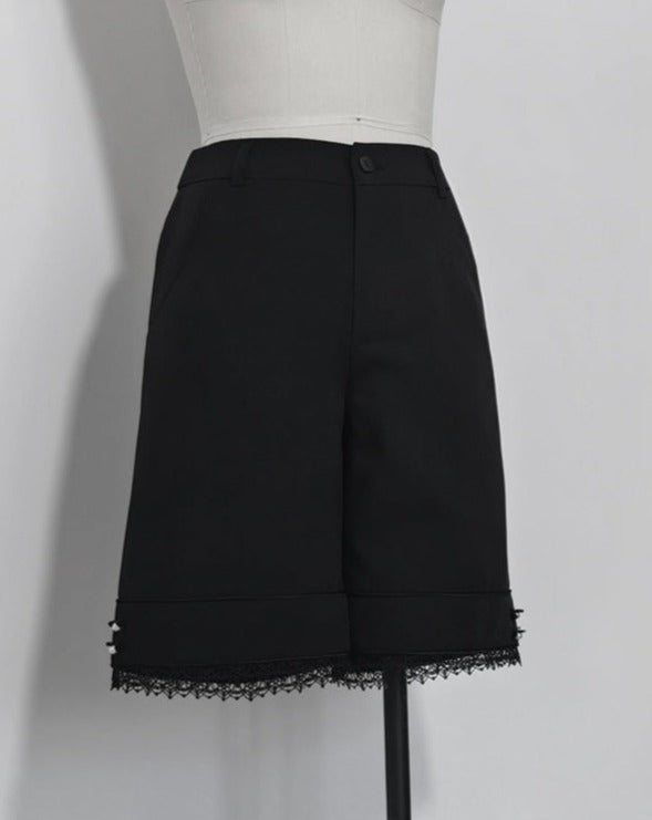 【予約販売】皇子系ロリィタ 裾レースショートパンツ