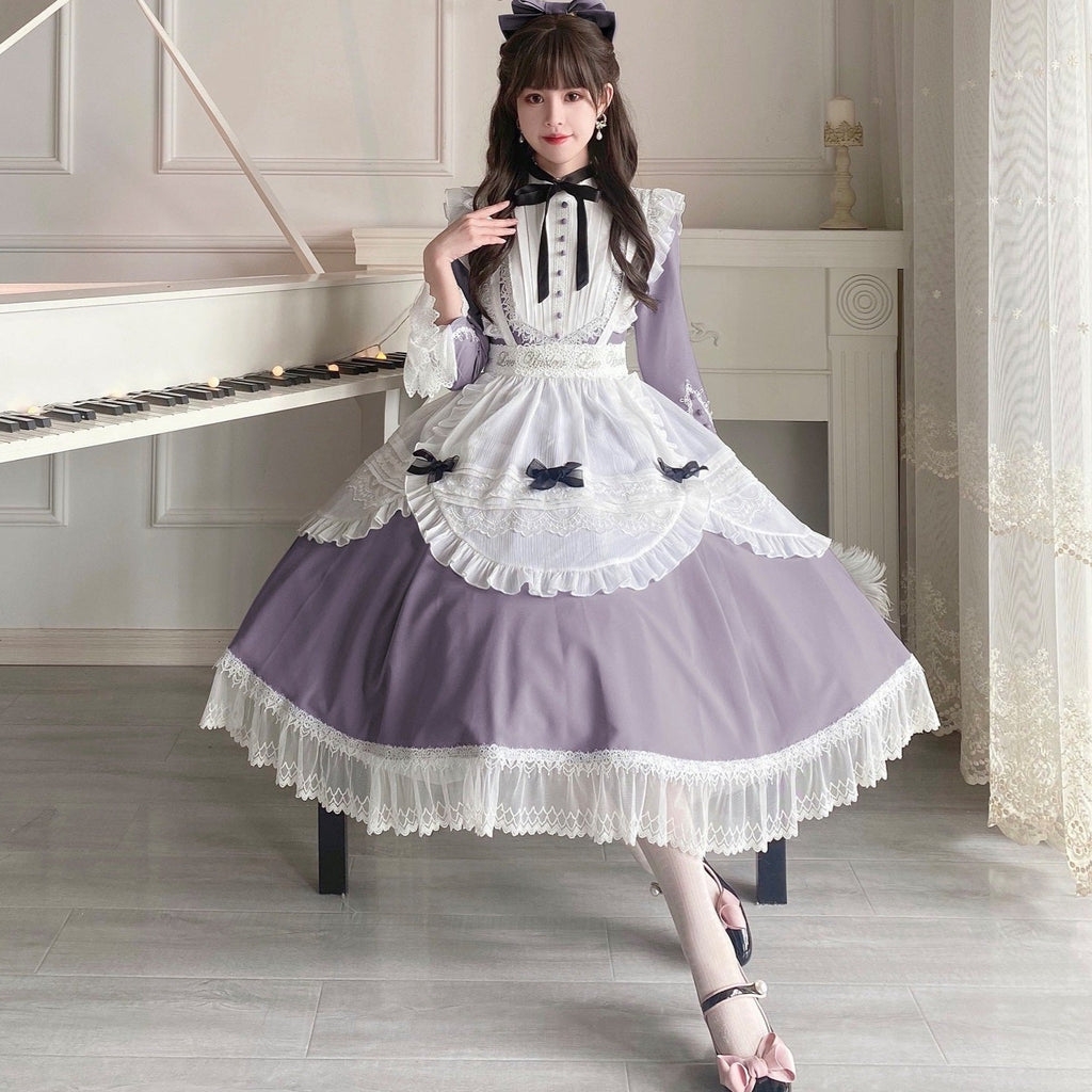 Freya's Fall Classical Lace Sleeve Dress