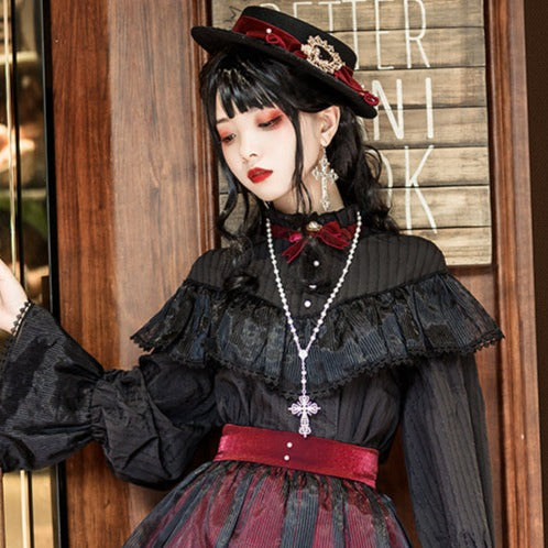 【予約販売】パールクロスネックレス