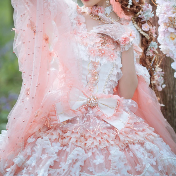 Fairy Fairy Flower and ribbon sweet princess dress