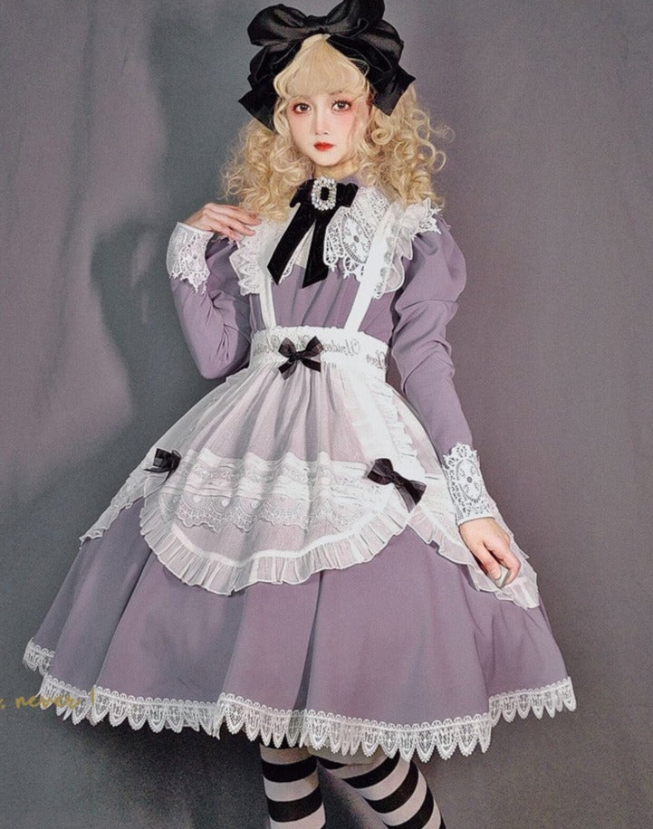 Princess, All the Best Retro Long Sleeve Dress Short Type