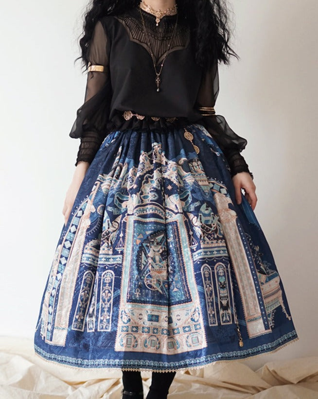 Twilight Egyptian Lolita Simple Skirt