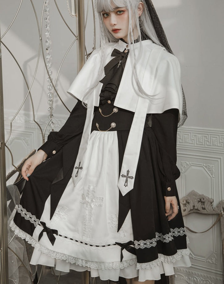 [Pre-order] Holy academy Gakuin Gothic Lolita skirt and cape setup 