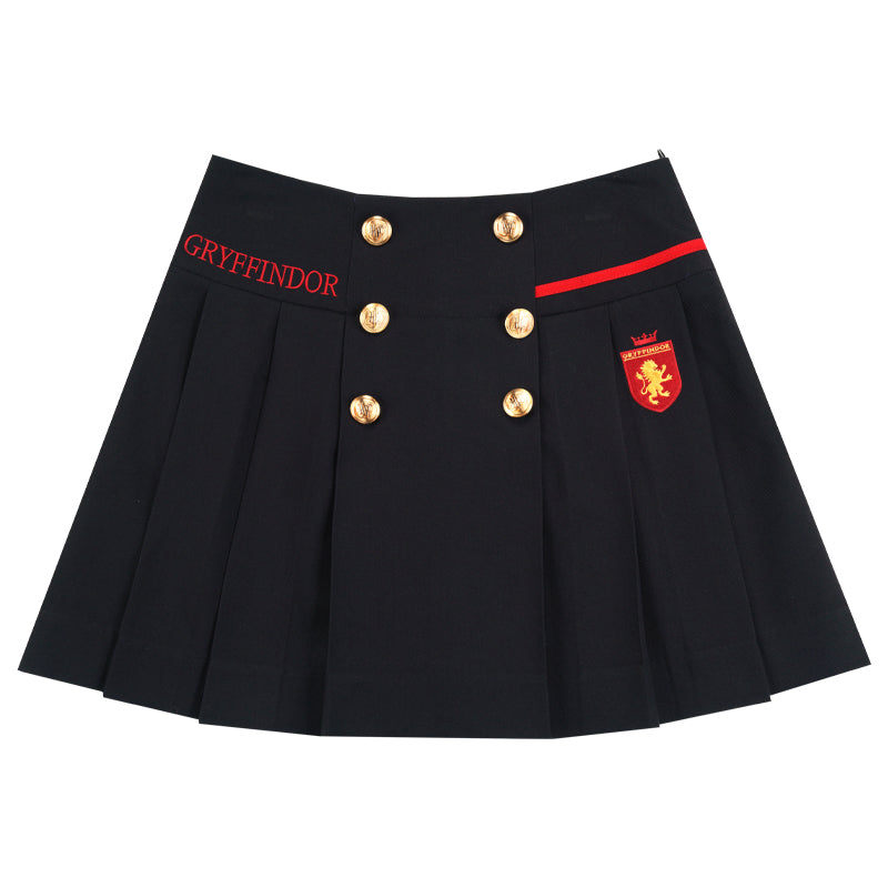 [Pre-order] Hogwarts School of Witchcraft and Wizardry Double Button Pleated Mini Skirt
