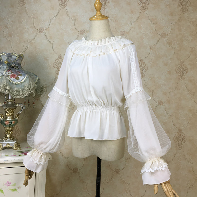 Chiffon Lantern Sleeve Lolita Blouse