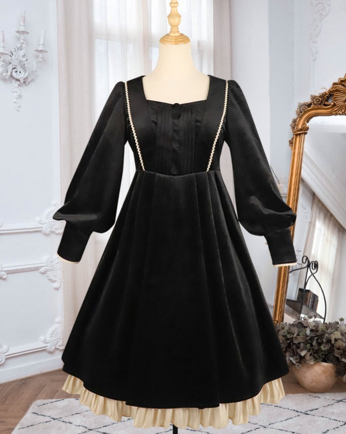 [Pre-order] Velvet elegant classical dress