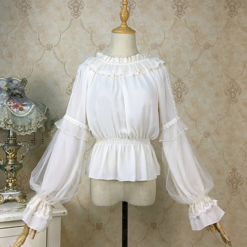 Chiffon Lantern Sleeve Lolita Blouse