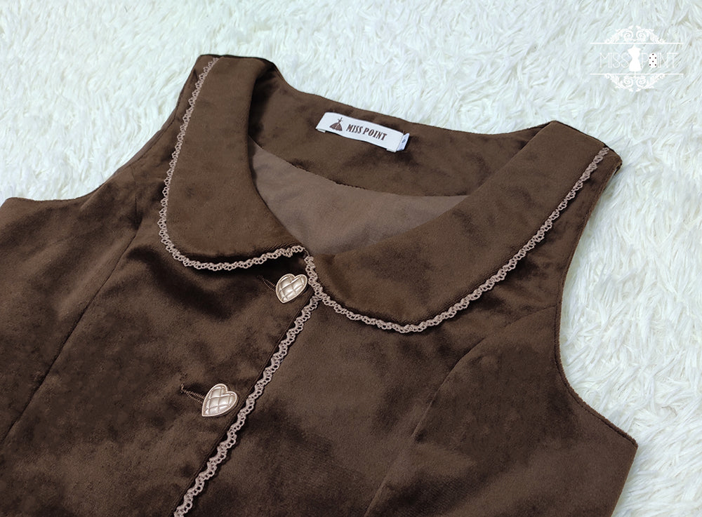 【予約販売】ベルベットの秋色クラシカルベスト