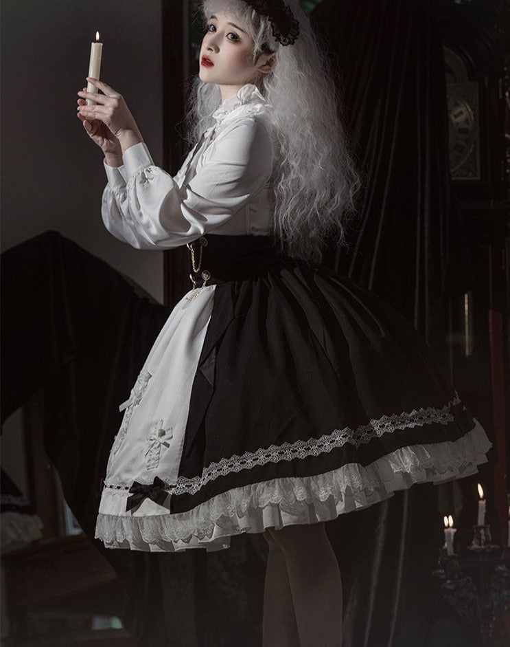 [Pre-order] Holy academy Gakuin Gothic Lolita skirt and cape setup 