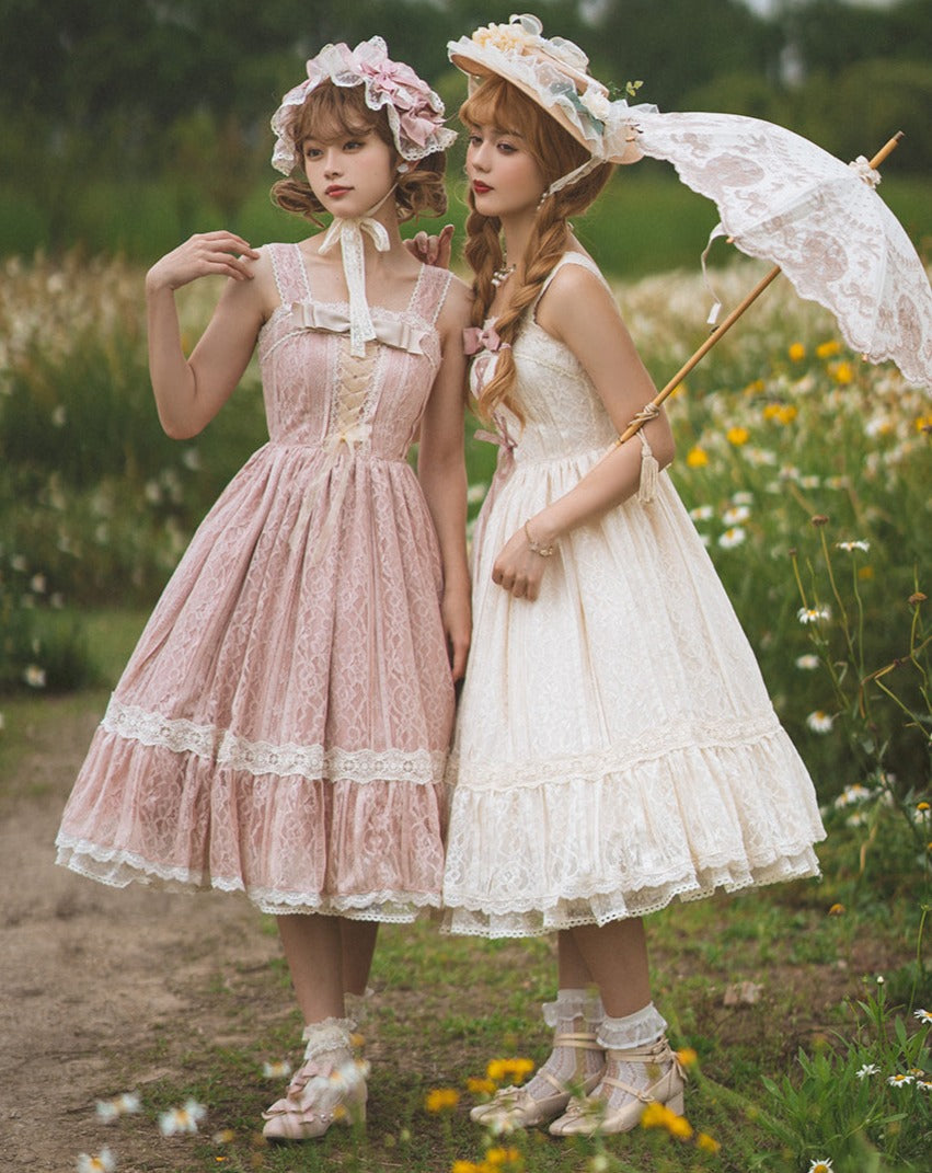 [Pre-order] Edwardian Elegant Lace Classic Lolita Jumper Skirt