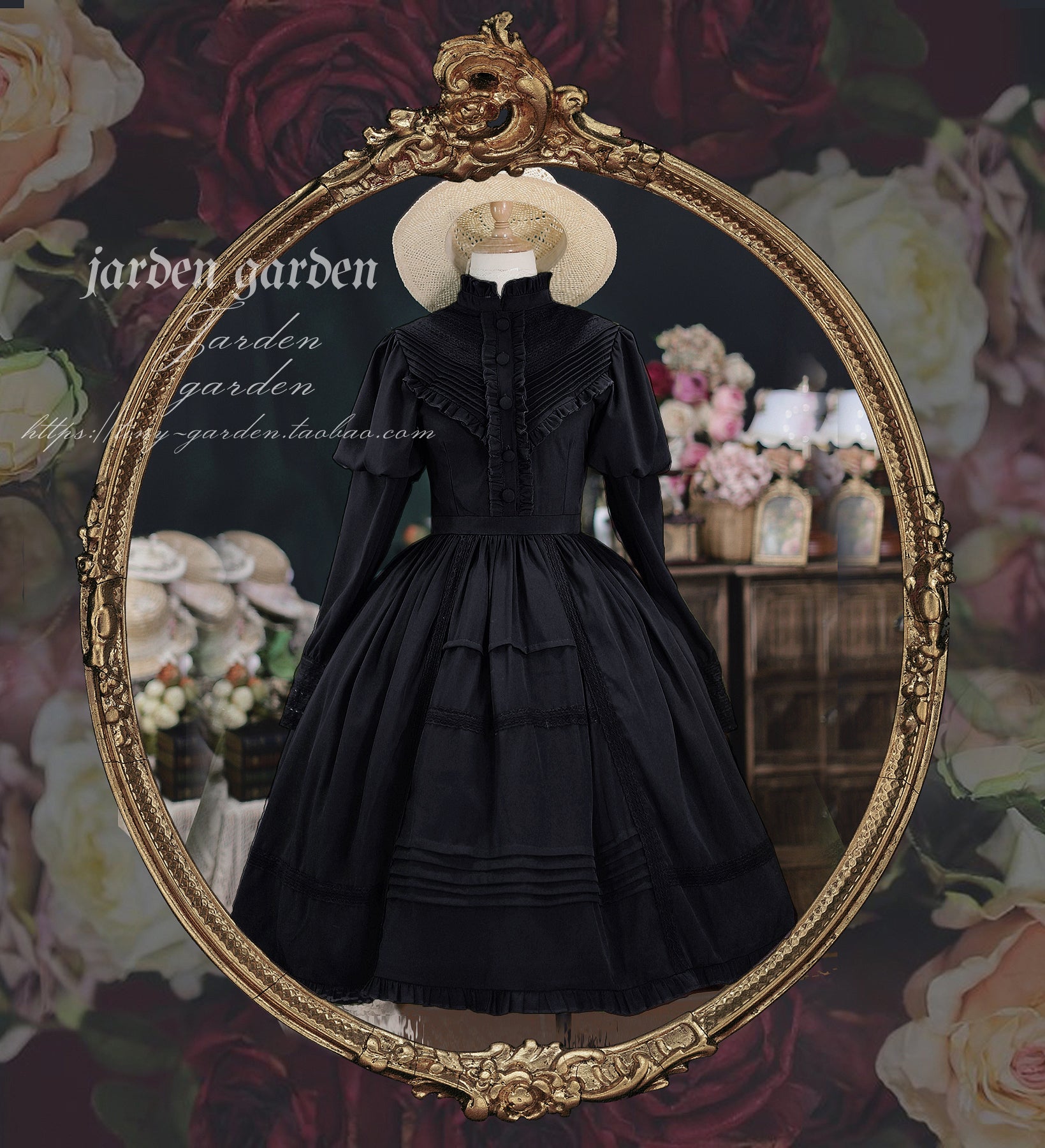 [Pre-order] Black Forest Classic Gigot Sleeve Dress