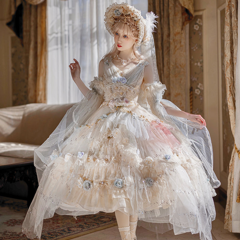 Spirit of Flora pale flower princess dress