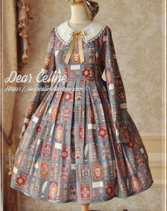 Book of Magic printed dress