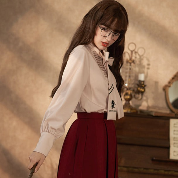 [Pre-order] Hogwarts School of Witchcraft and Wizardry blouse with tie