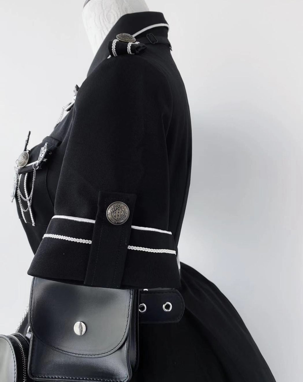 [Pre-order] Military Lolita Dark Gothic Short Sleeve Dress
