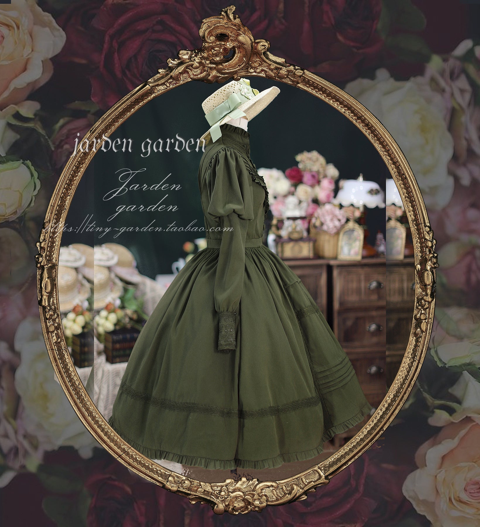 [Pre-order] Black Forest Classic Gigot Sleeve Dress