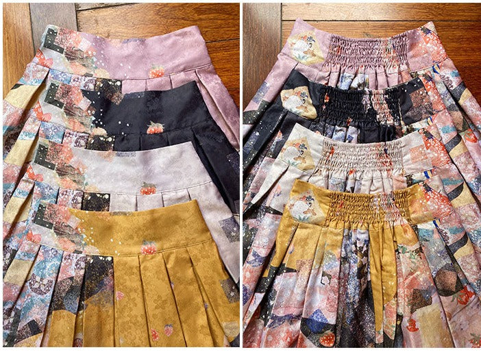 Japanese loli moss peach blooming elegant skirt