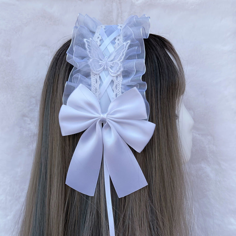 butterfly sheer headdress