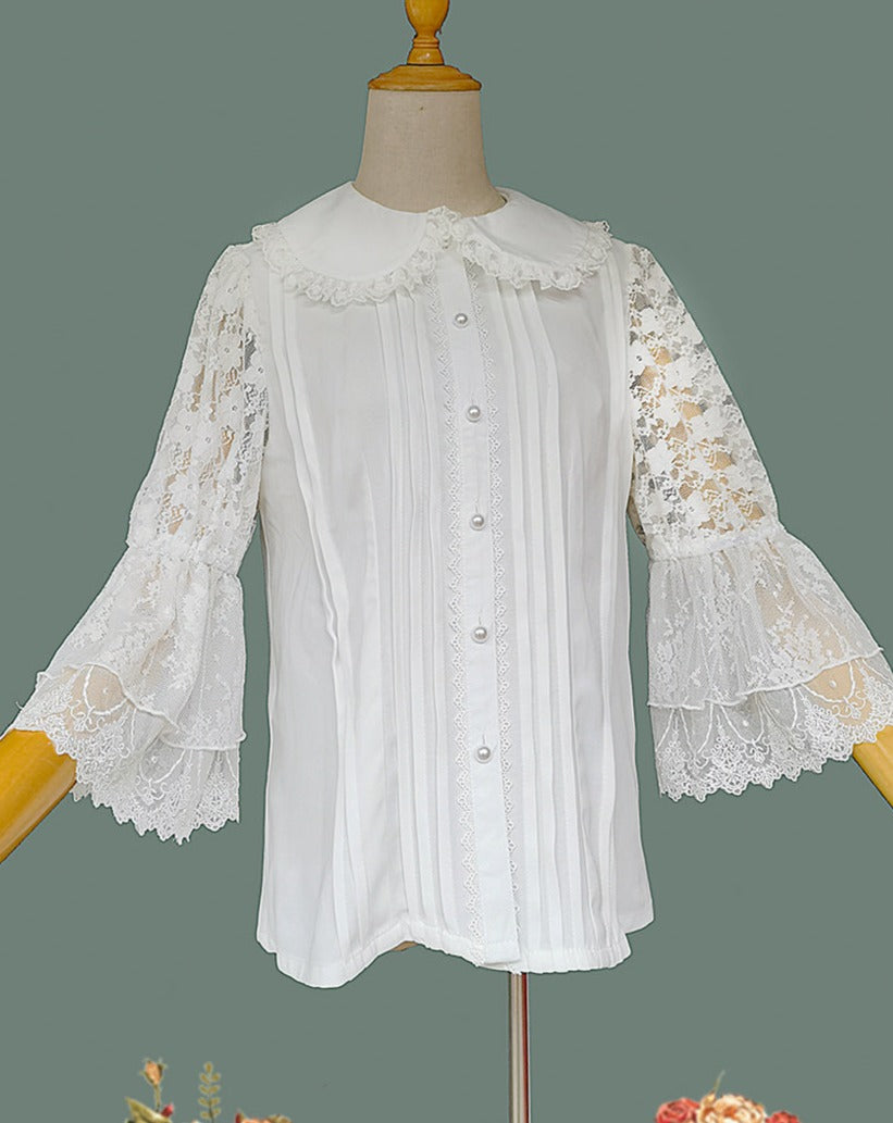 Tower of Dawn lace sleeve blouse
