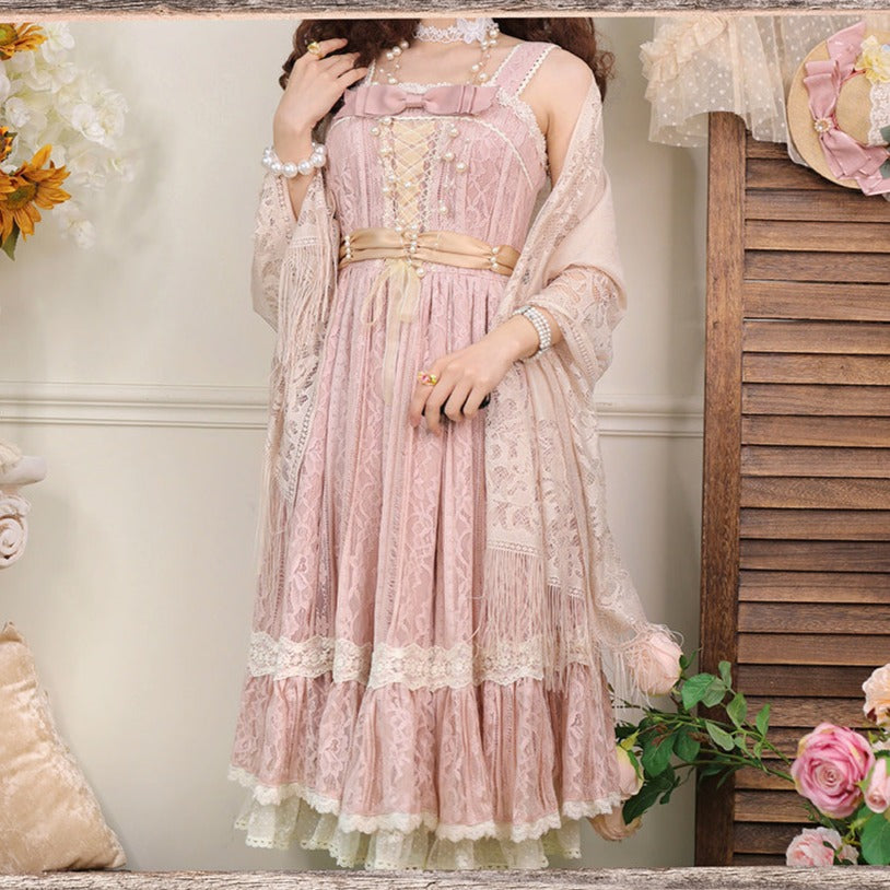 [Pre-order] Edwardian Elegant Lace Classic Lolita Jumper Skirt