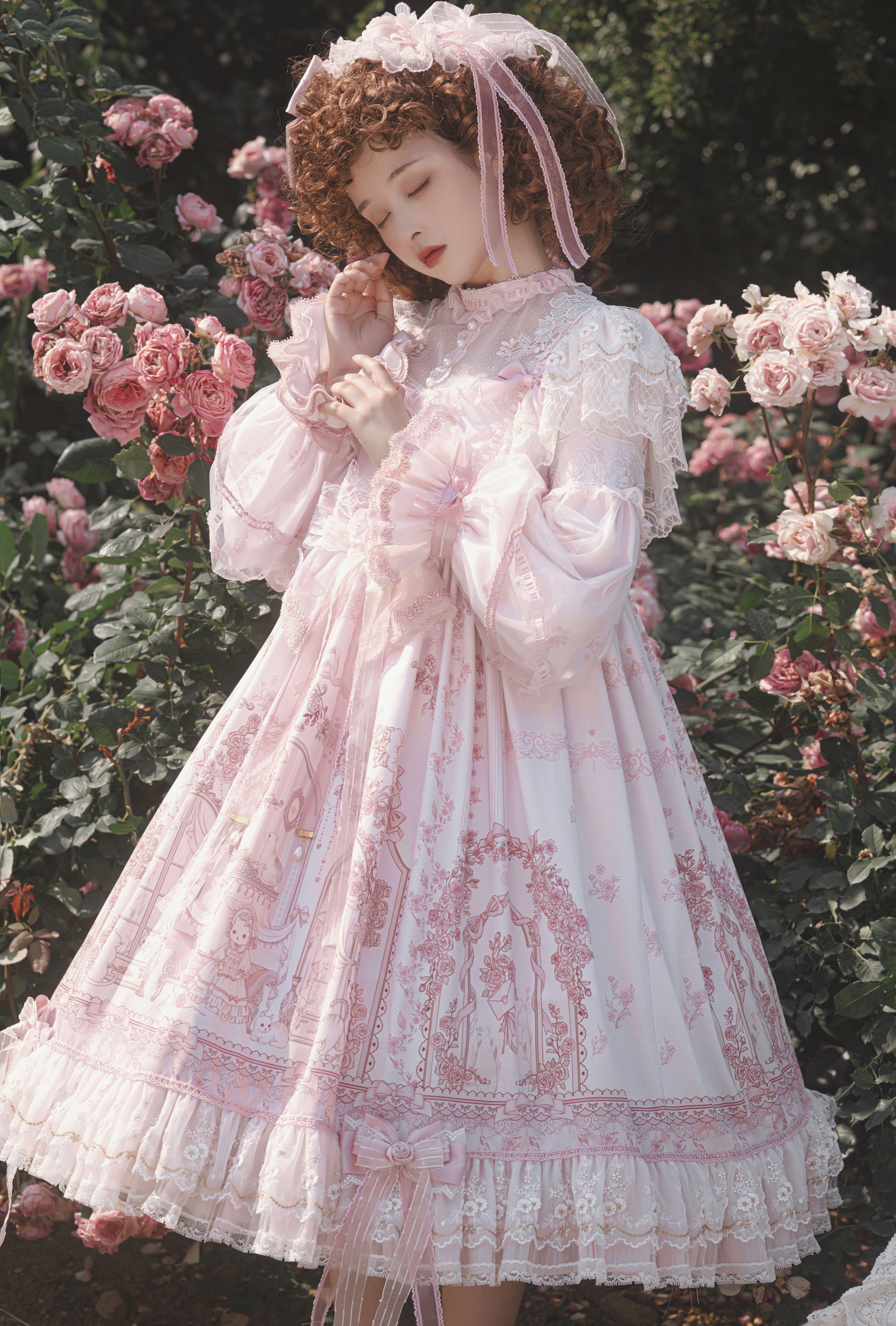 Territory of Sunset Ruffle and Lace Princess Dress