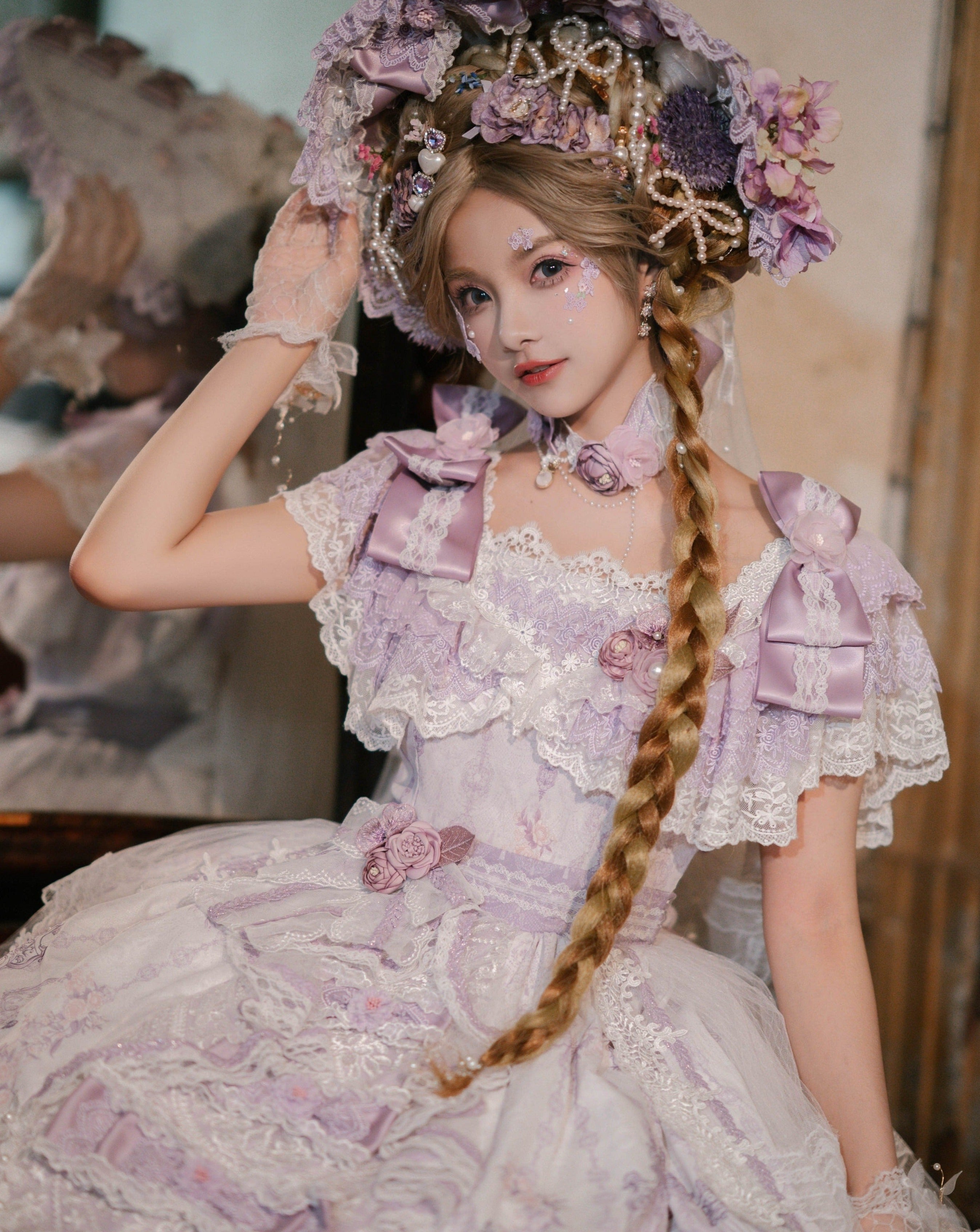 Secret Key Rococo Flower Princess Dress Full Set