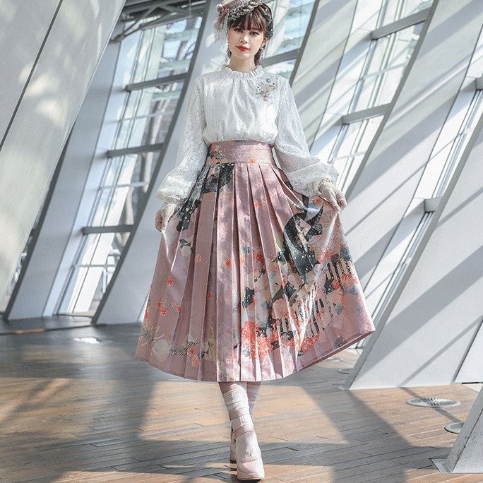 Japanese loli moss peach blooming elegant skirt