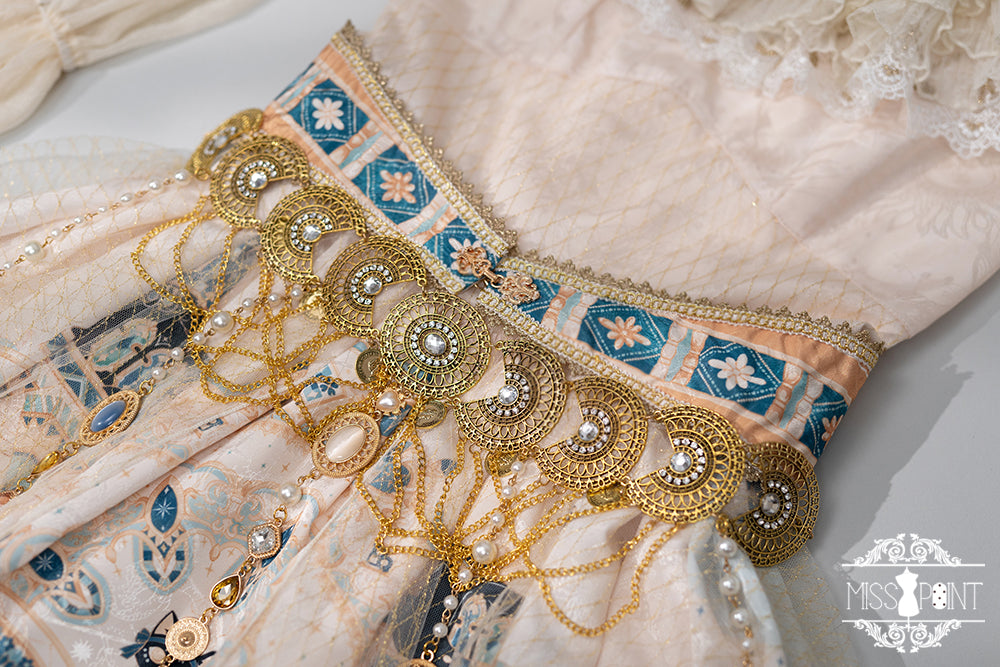 [Simultaneous purchase only] Twilight Egyptian Lolita Coin Belt, Choker