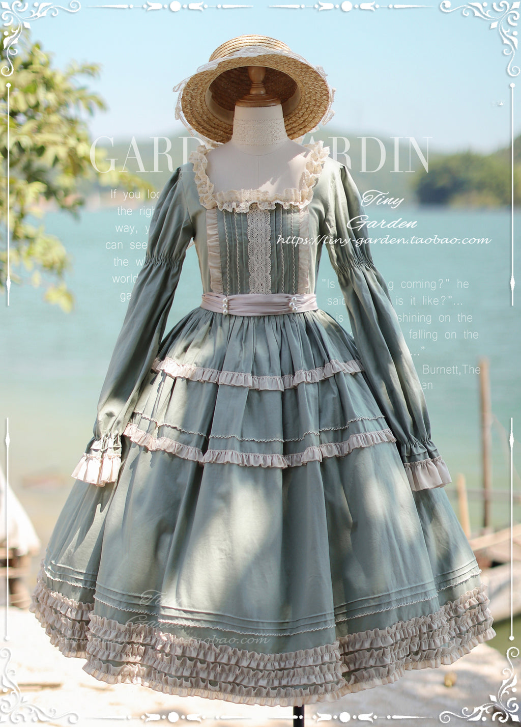 [Pre-order] Antique ball elegant classical long-sleeved dress