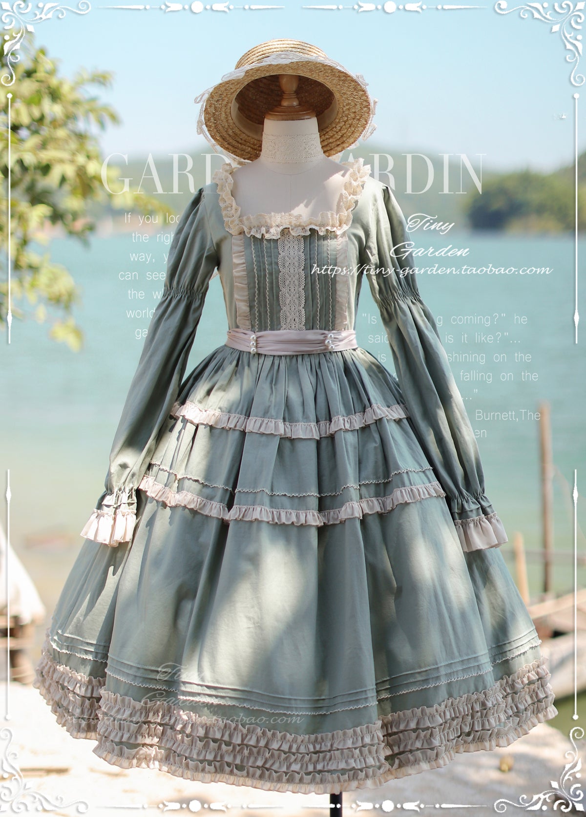 [Pre-order] Antique ball elegant classical long-sleeved dress