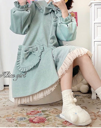 pastel ribbon coat