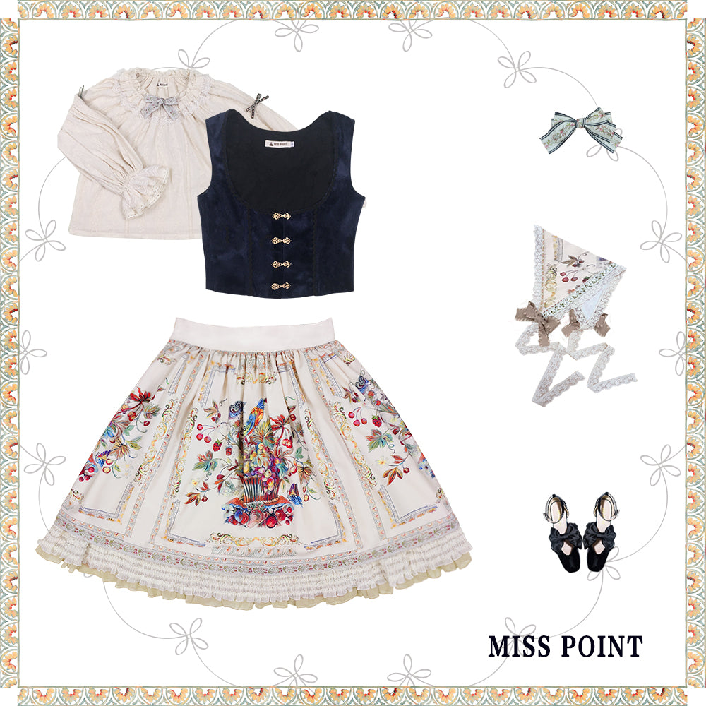 [Pre-order] Bavarian Girl Country-style Skirt [Short Type]