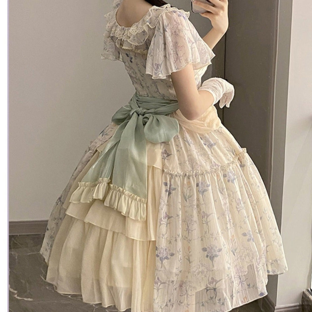 Summer Flower Wall Classical Dress All 3 types