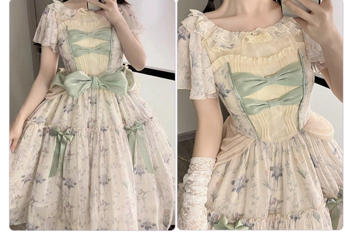 Summer Flower Wall Classical Dress All 3 types