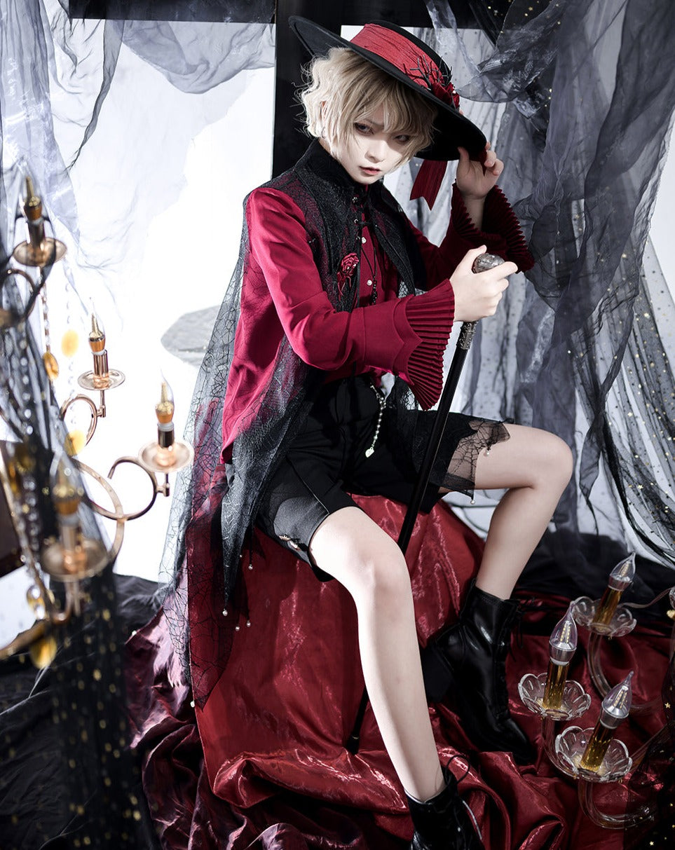 [Pre-order] Ukimitsu Mikage Prince Series Spider Sheer Long Gilet