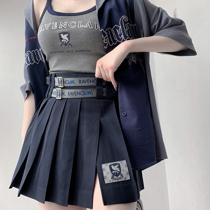 【予約販売】ホグワーツ魔法魔術学校 プリントベルトミニスカート