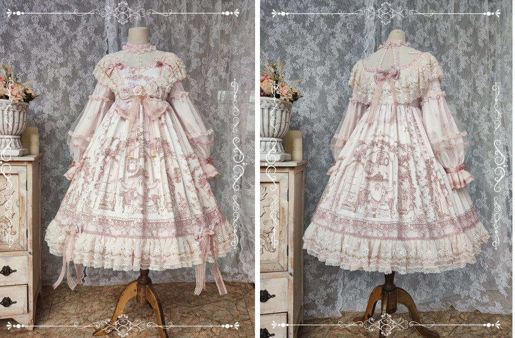 Territory of Sunset Ruffle and Lace Princess Dress