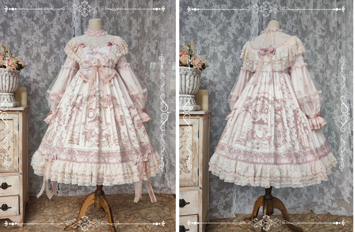 Territory of Sunset Ruffle and Lace Princess Dress