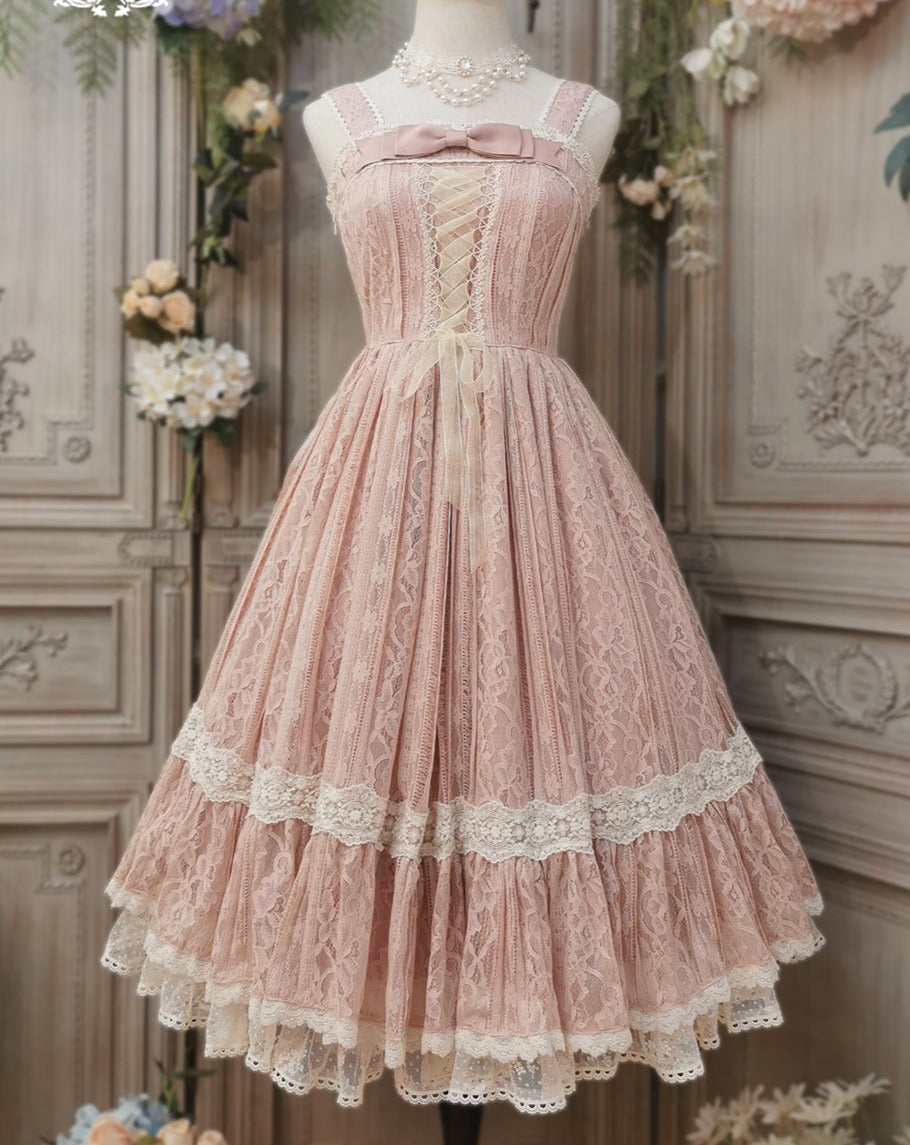 [Pre-order] Edwardian Elegant Lace Classic Lolita Jumper Skirt